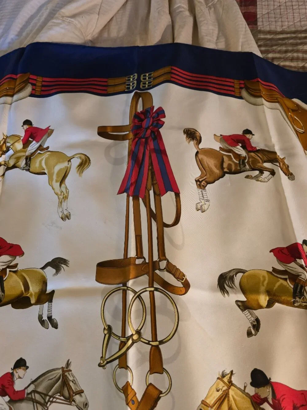 Hermes Silk Scarf Jumping